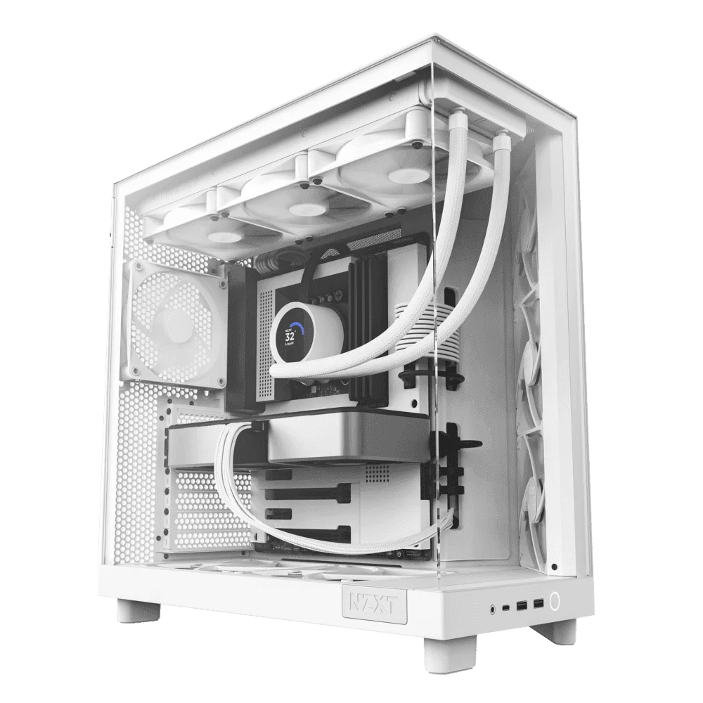 NZXT H6 Flow White Compact Mid-tower Airflow Case