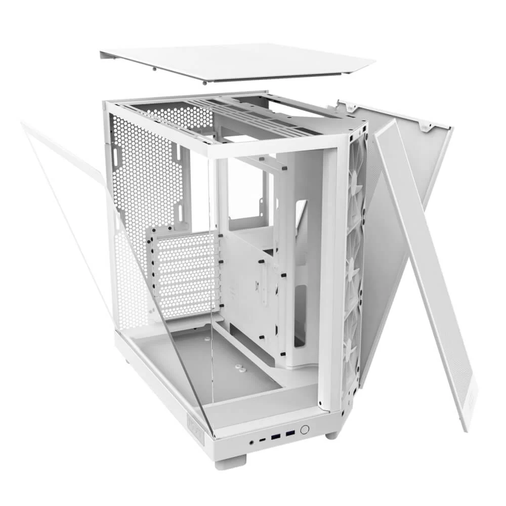 NZXT H6 Flow White Compact Mid-tower Airflow Case 5 NZXT H6 Flow White Compact Mid-tower Airflow Case - Ảnh 5