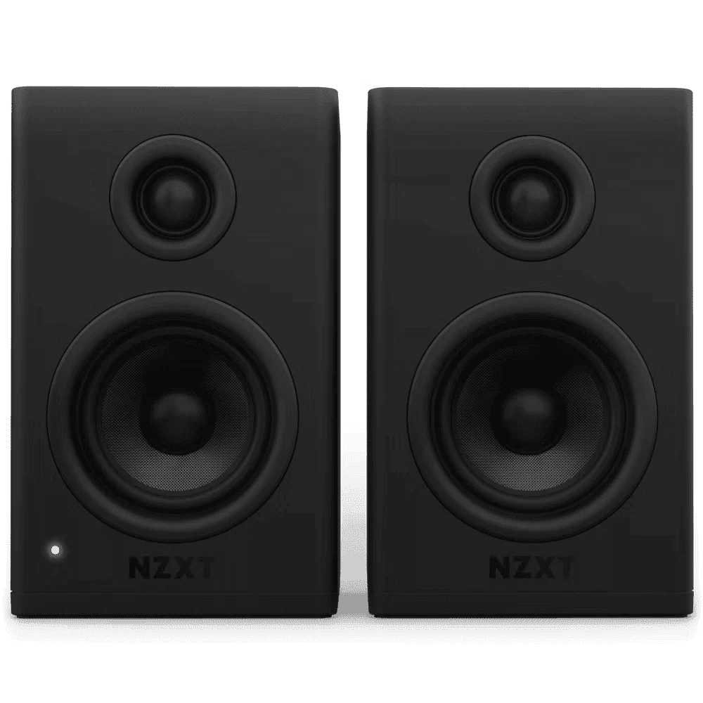 NZXT Relay Speakers 3 inch Black V2 (AP-SPKB2-EU) - Bookshelf-Style Design, 80 Watts, High Dynamic Range, Silk Dome Tweeters, Glass Fiber Woofers 2 NZXT Relay Speakers 3 inch Black V2 (AP-SPKB2-EU) - Bookshelf-Style Design, 80 Watts, High Dynamic Range, Silk Dome Tweeters, Glass Fiber Woofers - Ảnh 2