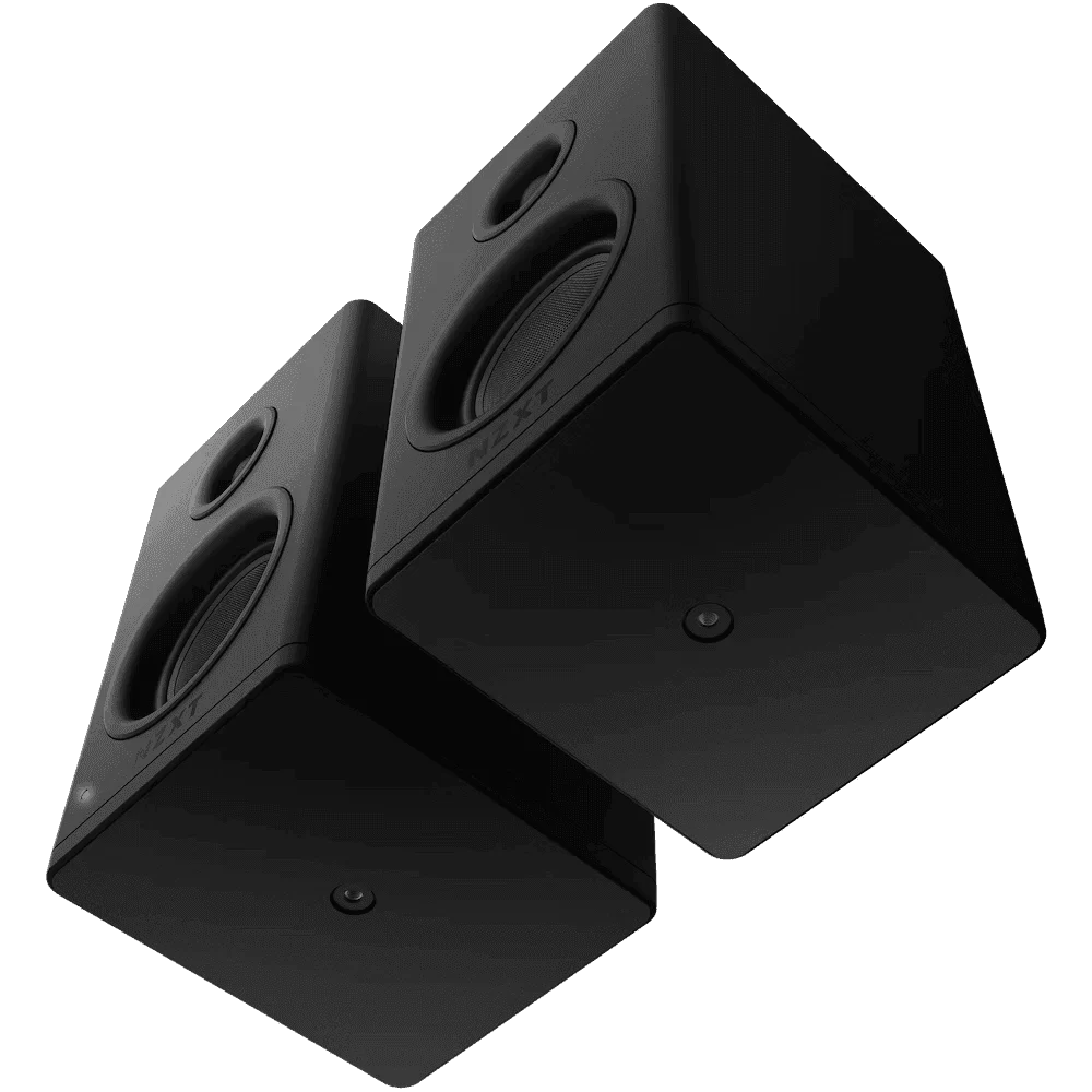 NZXT Relay Speakers 3 inch Black V2 (AP-SPKB2-EU) - Bookshelf-Style Design, 80 Watts, High Dynamic Range, Silk Dome Tweeters, Glass Fiber Woofers 4 NZXT Relay Speakers 3 inch Black V2 (AP-SPKB2-EU) - Bookshelf-Style Design, 80 Watts, High Dynamic Range, Silk Dome Tweeters, Glass Fiber Woofers - Ảnh 4