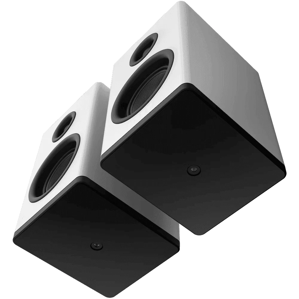 NZXT Relay Speakers 3 inch White V2 (AP-SPKW2-EU) - Bookshelf-Style Design, 80 Watts, High Dynamic Range, Silk Dome Tweeters, Glass Fiber Woofers 4 NZXT Relay Speakers 3 inch White V2 (AP-SPKW2-EU) - Bookshelf-Style Design, 80 Watts, High Dynamic Range, Silk Dome Tweeters, Glass Fiber Woofers - Ảnh 4
