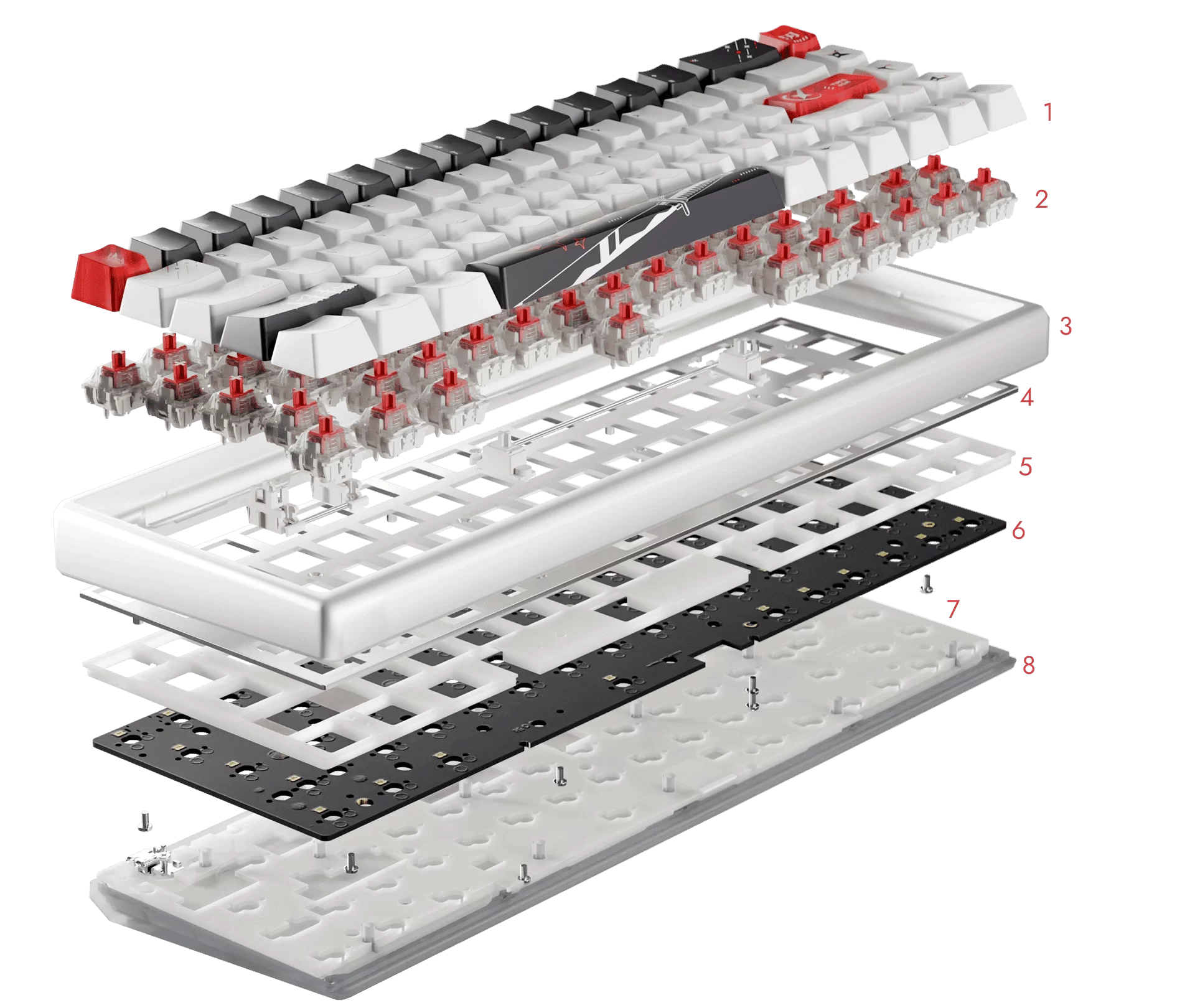 Polar 65 Keyboard exploded n 596252b0 e4ea 45b0 b612 f9a2a5cbb137