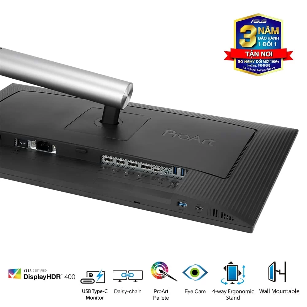 ASUS ProArt Display PA279CRV Professional Monitor - 27 inch, IPS, 4K UHD (3840 x 2160), 99% DCI-P3, 99% Adobe RGB, ΔE< 2, Calman Verified, USB-C PD 96W, VESA DisplayHDR 400, VESA MediaSync, Ergonomic Stand, Green Sustainability 13 ASUS ProArt Display PA279CRV Professional Monitor - 27 inch, IPS, 4K UHD (3840 x 2160), 99% DCI-P3, 99% Adobe RGB, ΔE< 2, Calman Verified, USB-C PD 96W, VESA DisplayHDR 400, VESA MediaSync, Ergonomic Stand, Green Sustainability - Ảnh 13