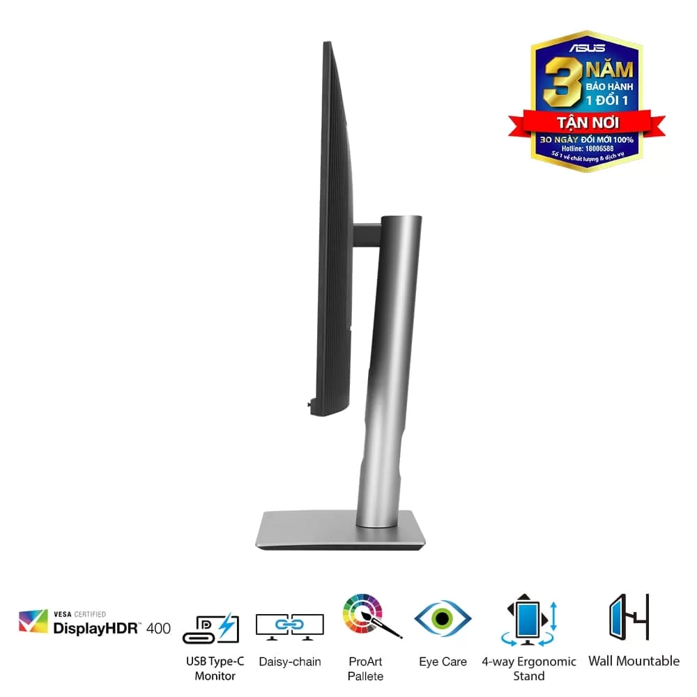 ASUS ProArt Display PA279CRV Professional Monitor - 27 inch, IPS, 4K UHD (3840 x 2160), 99% DCI-P3, 99% Adobe RGB, ΔE< 2, Calman Verified, USB-C PD 96W, VESA DisplayHDR 400, VESA MediaSync, Ergonomic Stand, Green Sustainability 15 ASUS ProArt Display PA279CRV Professional Monitor - 27 inch, IPS, 4K UHD (3840 x 2160), 99% DCI-P3, 99% Adobe RGB, ΔE< 2, Calman Verified, USB-C PD 96W, VESA DisplayHDR 400, VESA MediaSync, Ergonomic Stand, Green Sustainability - Ảnh 15