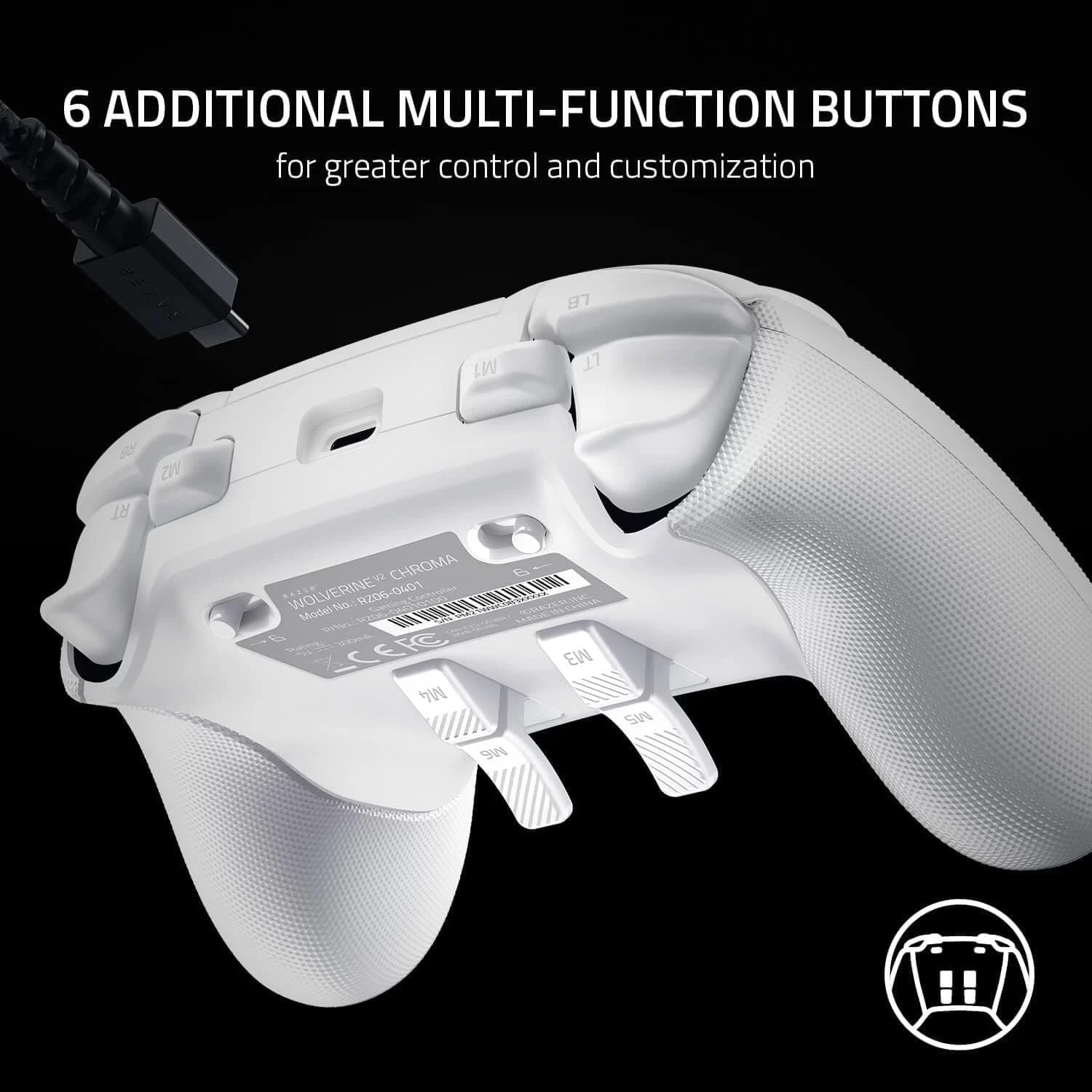 RAZER WOLVERINE V2 CHROMA White Page mobile 3