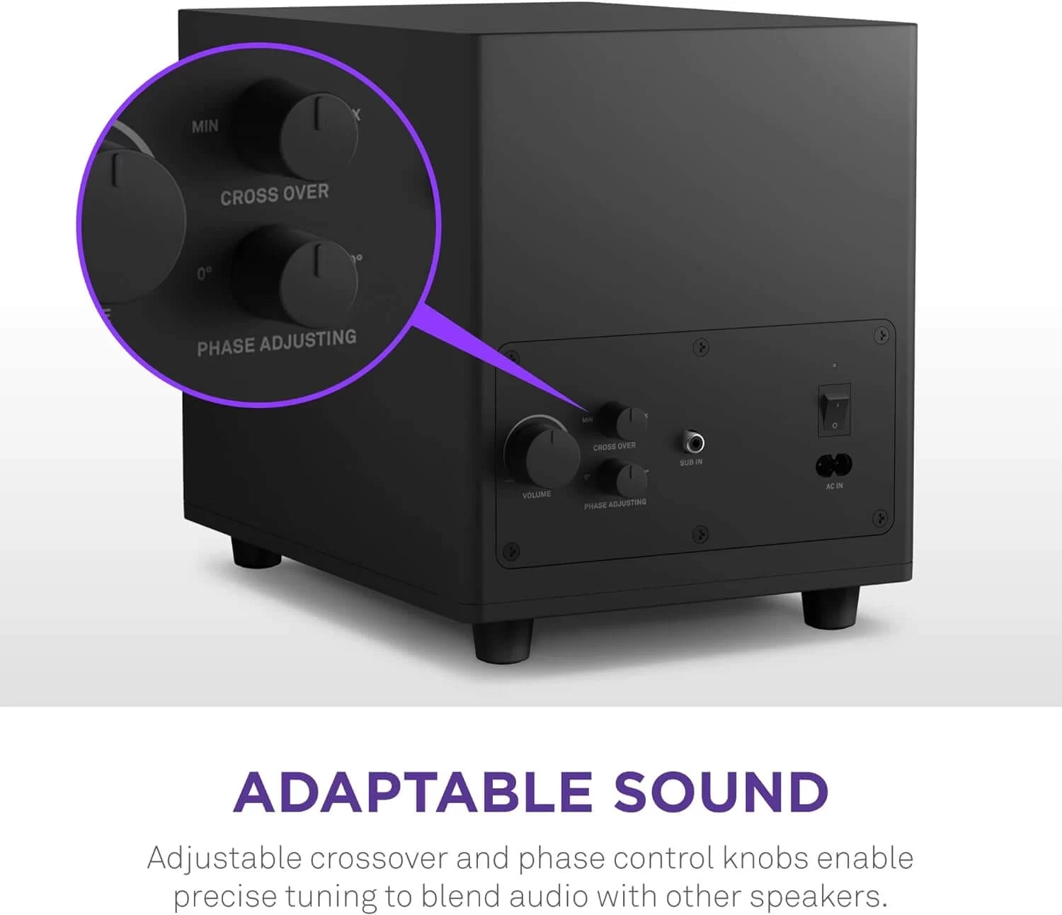 Relay Subwoofer NZXT 80W Black AP SUB80 EU product 3