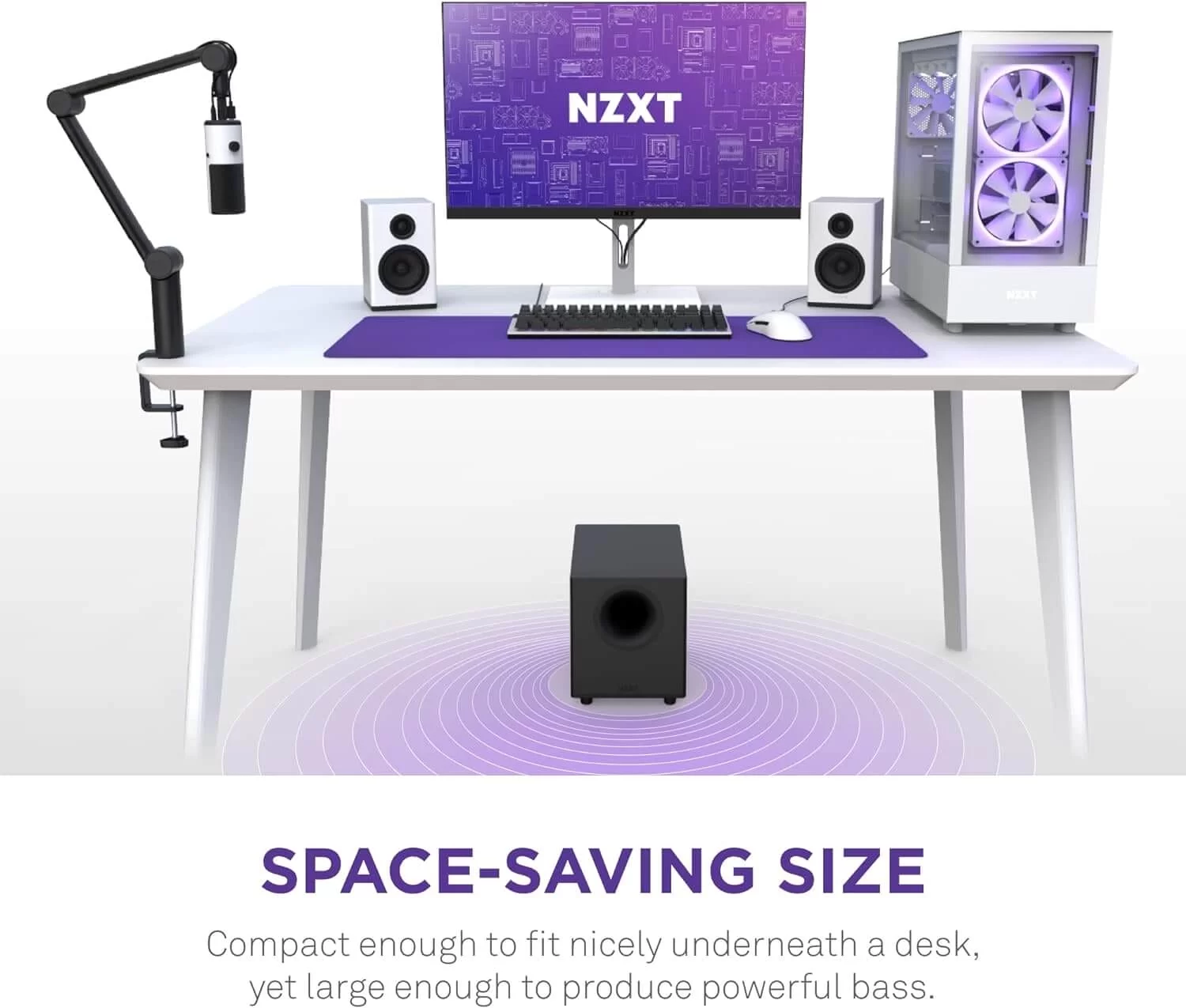 Relay Subwoofer NZXT 80W Black AP SUB80 EU product 4