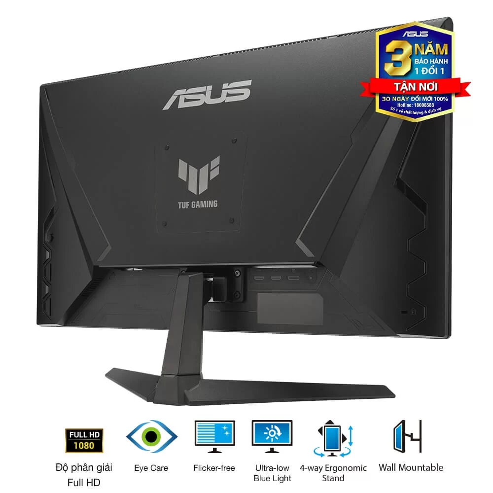 ASUS TUF Gaming VG279Q3A Gaming Monitor - 27 inch, Full HD(1920x1080), 180Hz, Fast IPS, ELMB Sync, 1ms (GTG), FreeSync Premium™, G-Sync compatible, Variable Overdrive, 99% sRGB 5 ASUS TUF Gaming VG279Q3A Gaming Monitor - 27 inch, Full HD(1920x1080), 180Hz, Fast IPS, ELMB Sync, 1ms (GTG), FreeSync Premium™, G-Sync compatible, Variable Overdrive, 99% sRGB - Ảnh 5