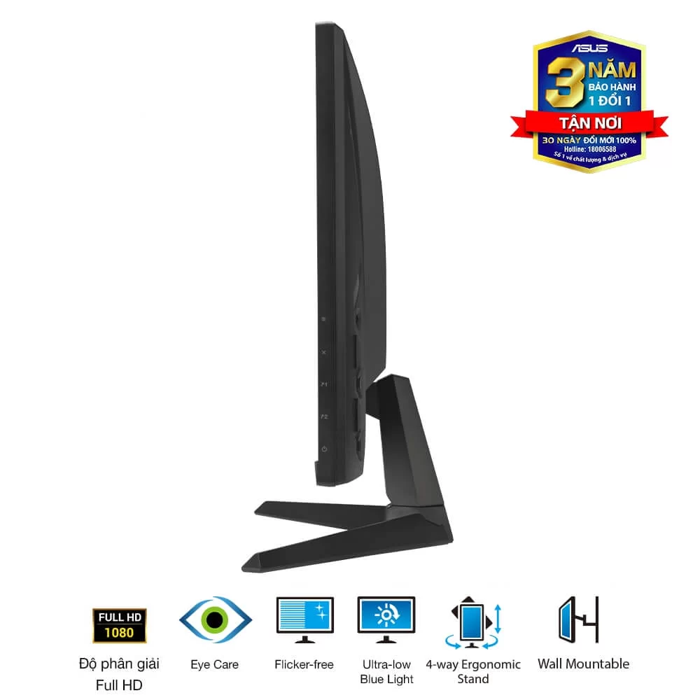 ASUS TUF Gaming VG279Q3A Gaming Monitor - 27 inch, Full HD(1920x1080), 180Hz, Fast IPS, ELMB Sync, 1ms (GTG), FreeSync Premium™, G-Sync compatible, Variable Overdrive, 99% sRGB 6 ASUS TUF Gaming VG279Q3A Gaming Monitor - 27 inch, Full HD(1920x1080), 180Hz, Fast IPS, ELMB Sync, 1ms (GTG), FreeSync Premium™, G-Sync compatible, Variable Overdrive, 99% sRGB - Ảnh 6