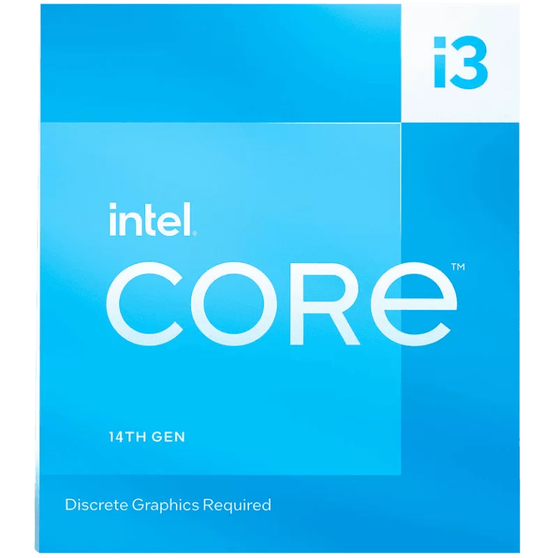 Intel 14th Core i3-14100F Processor (4C8T, 3.50 GHz up to 4.70 GHz, 10nm, LGA 1700 Raptor Lake Refresh) 1 Intel 14th Core i3-14100F Processor (4C8T, 3.50 GHz up to 4.70 GHz, 10nm, LGA 1700 Raptor Lake Refresh)