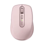 Logitech MX Anywhere 3S Rose Compact Wireless Mouse - Fast Scroll, 8K DPI Tracking, Quiet Clicks, USB C, Bluetooth