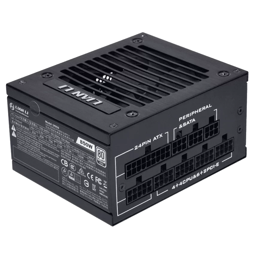 Lian Li SP850 SFX Black PSU - 850W, Full Modular, 80 Plus Gold 1 Lian Li SP850 SFX Black PSU - 850W, Full Modular, 80 Plus Gold