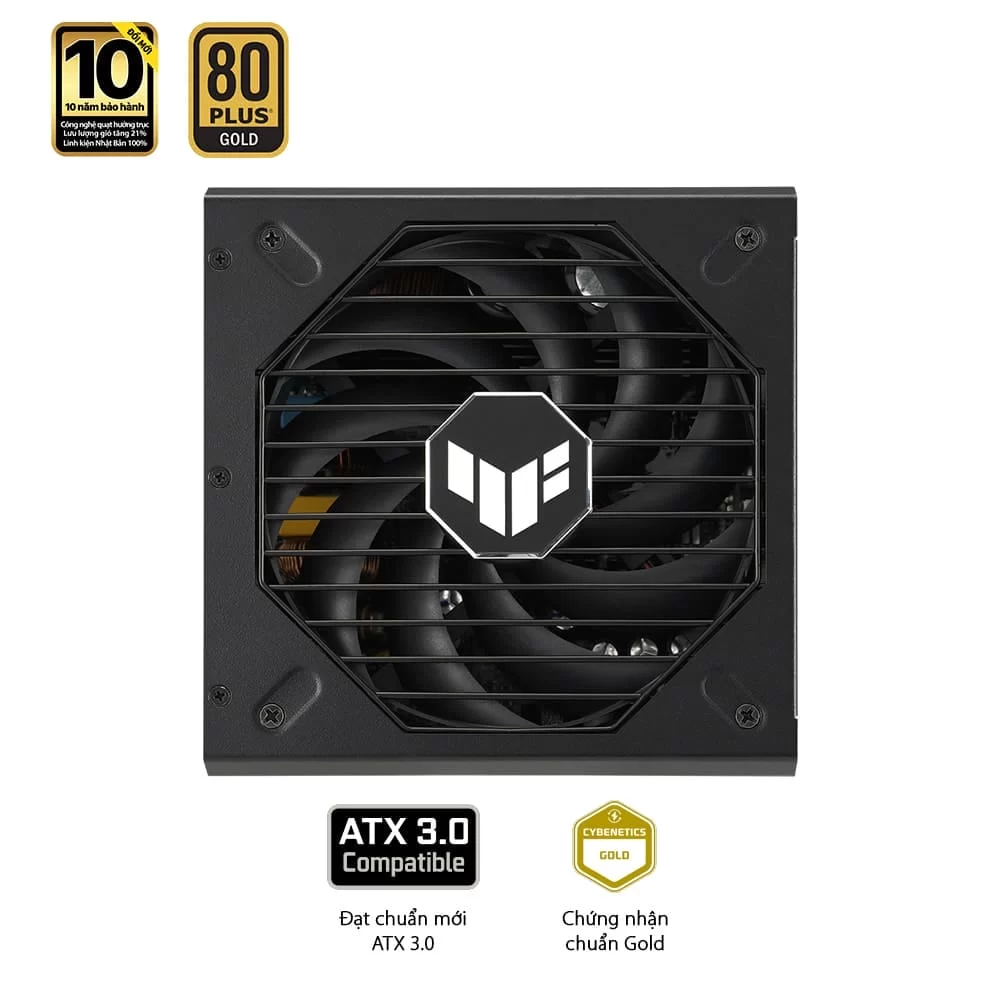 ASUS TUF Gaming 850W Gold PSU - 850W, ATX 3.0, 80 Plus Gold, Full modular 8 ASUS TUF Gaming 850W Gold PSU - 850W, ATX 3.0, 80 Plus Gold, Full modular - Ảnh 8