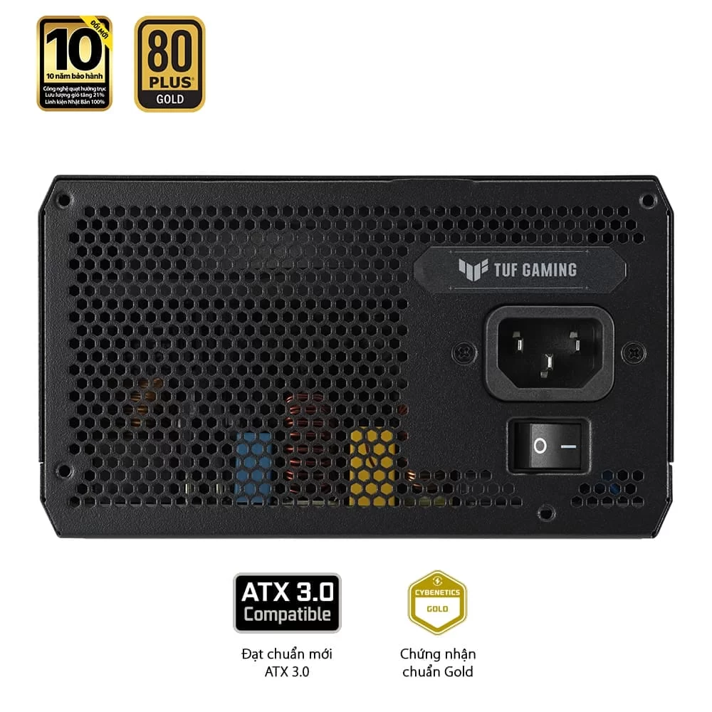 ASUS TUF Gaming 850W Gold PSU - 850W, ATX 3.0, 80 Plus Gold, Full modular 12 ASUS TUF Gaming 850W Gold PSU - 850W, ATX 3.0, 80 Plus Gold, Full modular - Ảnh 12
