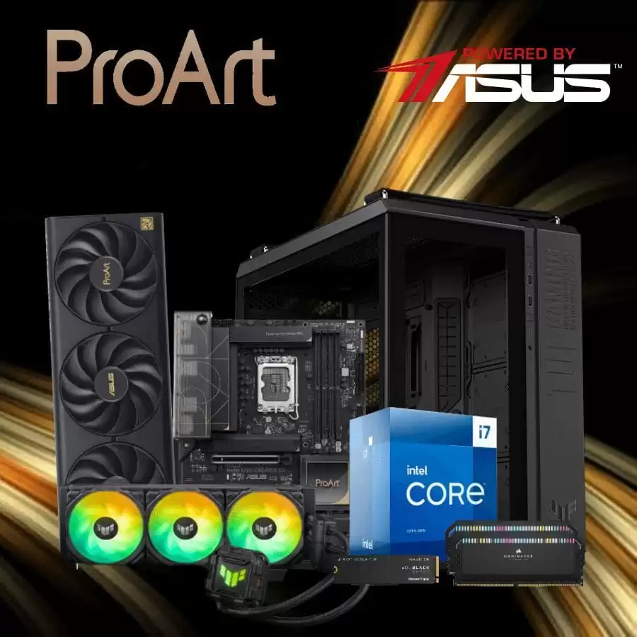 ASUS PROART MEDIUM STUDIO PC - i7-13700, 32GB RGB, 500GB NVMe, RTX™ 4060Ti OC 1 ASUS PROART MEDIUM STUDIO PC - i7-13700, 32GB RGB, 500GB NVMe, RTX™ 4060Ti OC