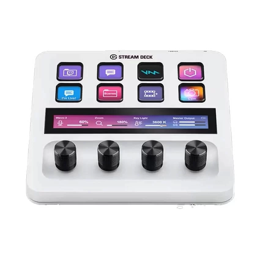 elgato Stream Deck+ (Stream Deck Plus) White - 8 LCD Keys, 4x Multifunction Dials, USB 2.0 Connection 7 elgato Stream Deck+ (Stream Deck Plus) White - 8 LCD Keys, 4x Multifunction Dials, USB 2.0 Connection - Ảnh 7