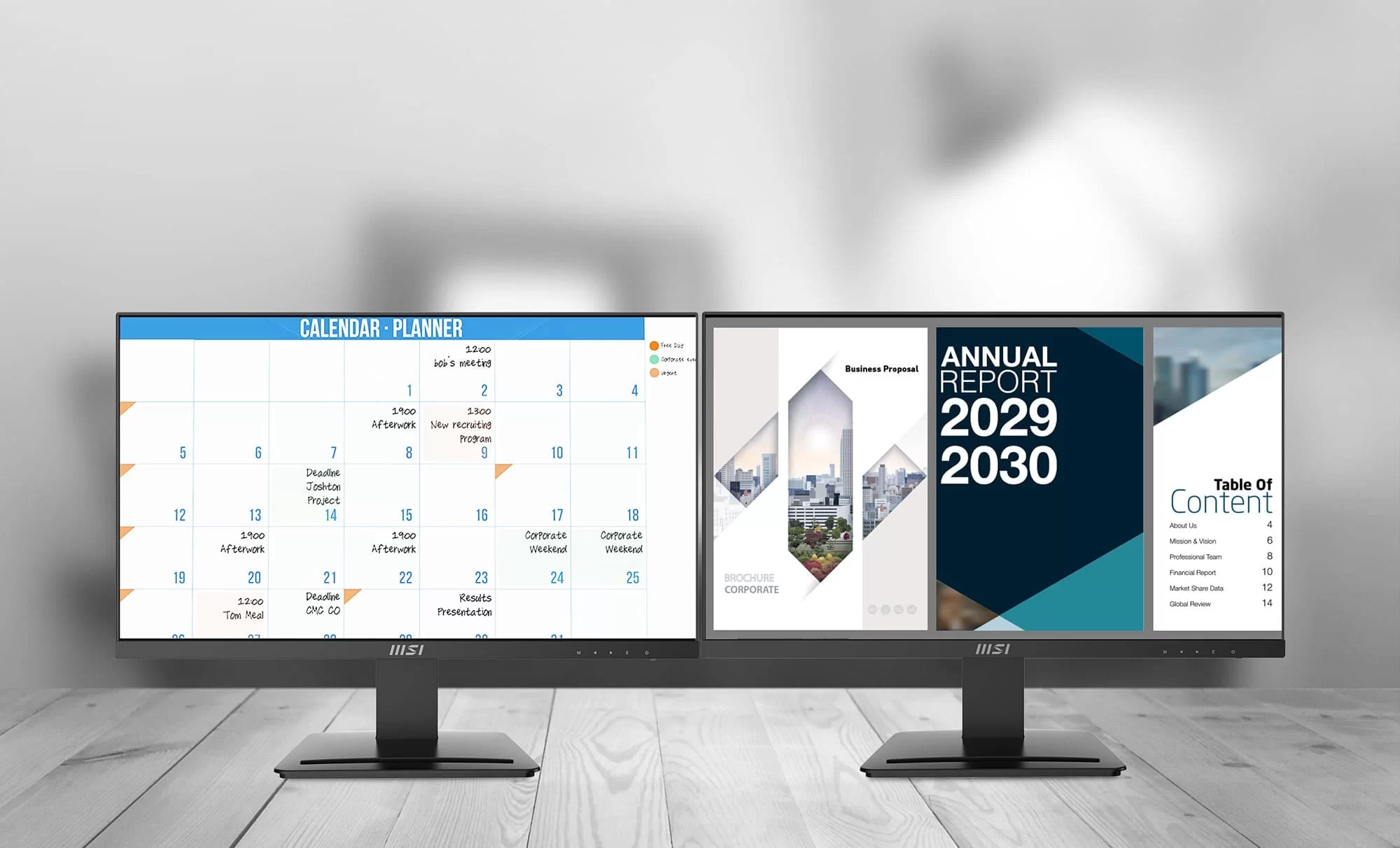 msi pro mp243 dual display