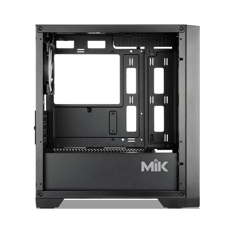 MIK MORAX 3FA Black M-ATX Tempered Gaming Case - 1x 120mm & 2x140mm ARGB fans included 6 MIK MORAX 3FA Black M-ATX Tempered Gaming Case - 1x 120mm & 2x140mm ARGB fans included - Ảnh 6