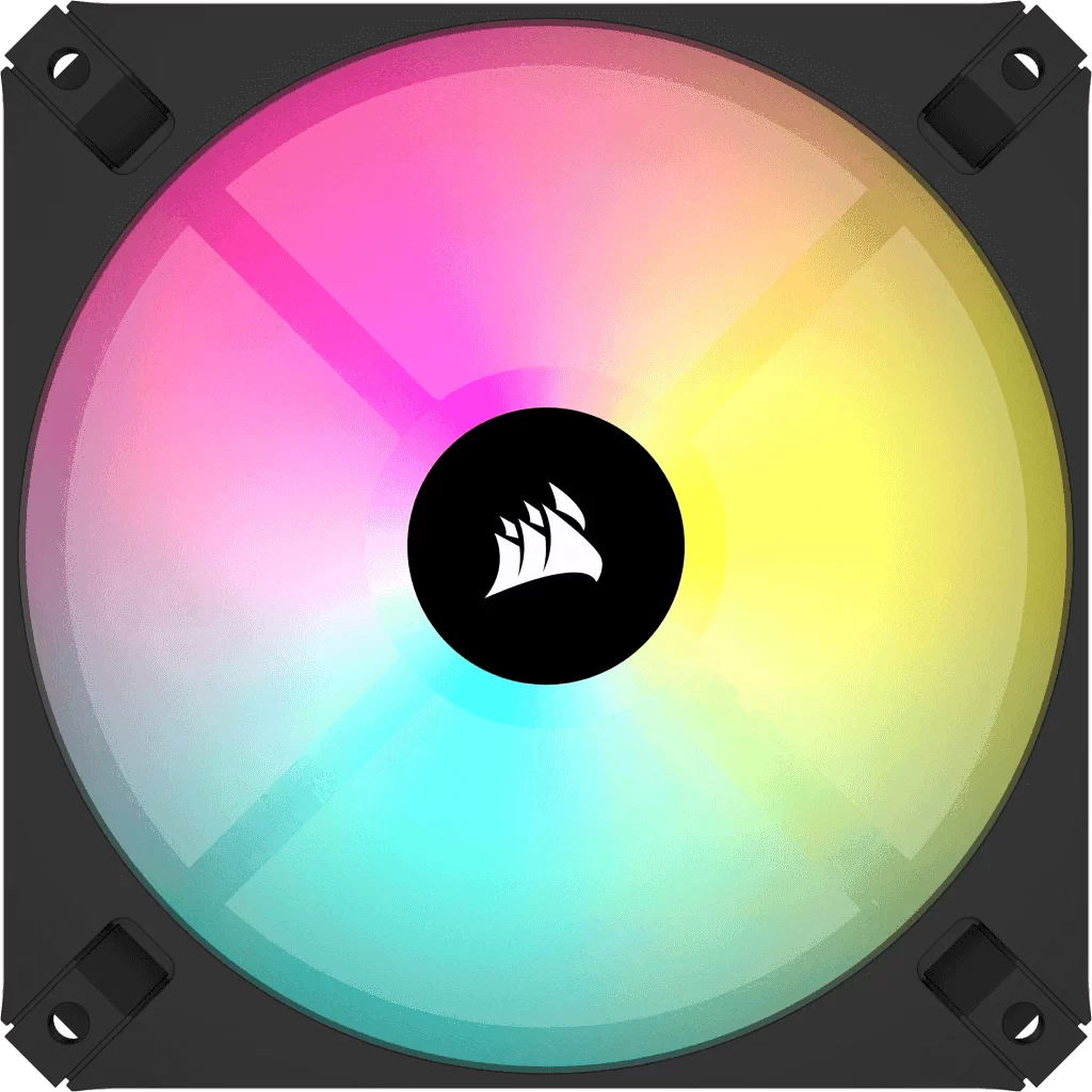 CORSAIR iCUE AR120 Digital RGB Single Pack Black Fan (CO-9050166-WW) - 1x iCUE to ARGB Adapter Cable included, 1x120mm 1850RPM Static Pressure RGB Fan 1 CORSAIR iCUE AR120 Digital RGB Single Pack Black Fan (CO-9050166-WW) - 1x iCUE to ARGB Adapter Cable included, 1x120mm 1850RPM Static Pressure RGB Fan