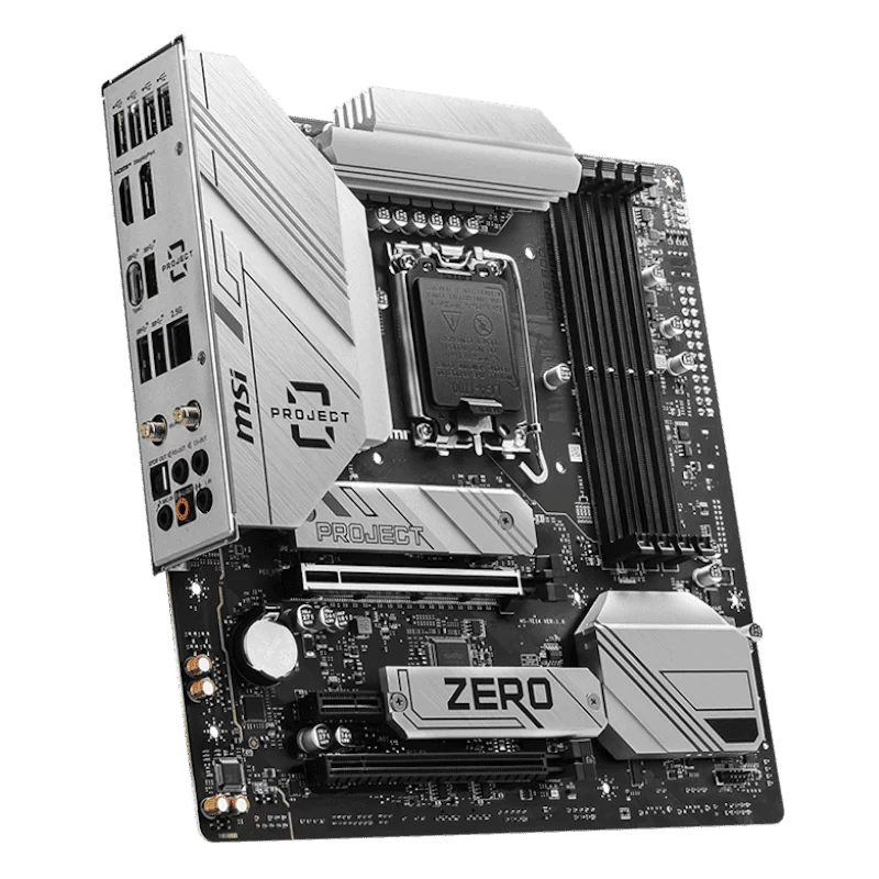 MSI B760M PROJECT ZERO DDR5 Mainboard 4 MSI B760M PROJECT ZERO DDR5 Mainboard - Ảnh 4