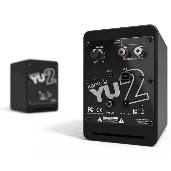 Kanto YU2 Matte Black 2.0 Speaker, Class D Amplifier 100W, 3.5mm Mini-jack AUX USB DAC 4 Kanto YU2 Matte Black 2.0 Speaker, Class D Amplifier 100W, 3.5mm Mini-jack AUX USB DAC - Ảnh 4