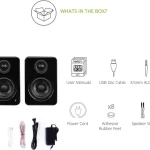 Kanto YU2 Matte Black 2.0 Speaker, Class D Amplifier 100W, 3.5mm Mini-jack AUX USB DAC 6 Kanto YU2 Matte Black page mobile 2