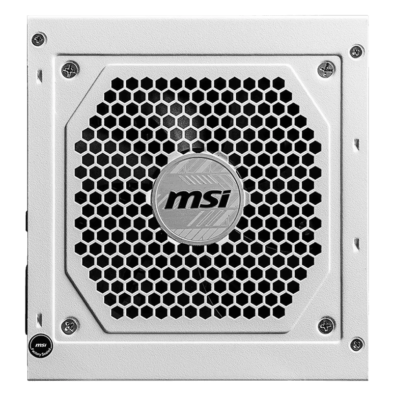 MSI MAG A850GL PCIE5 WHITE PSU - 850W, 80 plus Gold, full-modular, flat cables, Single Rail 3 MSI MAG A850GL PCIE5 WHITE PSU - 850W, 80 plus Gold, full-modular, flat cables, Single Rail - Ảnh 3