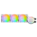 MSI MAG CORELIQUID E360 White AIO Liquid CPU Cooler - ARGB, 360mm radiator, 3 x 120mm ARGB PWN Fans