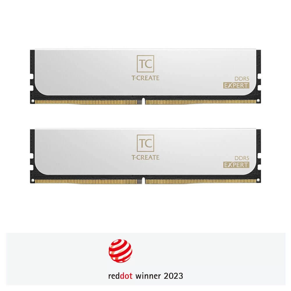 TEAMGROUP T-Create EXPERT DDR5 White 32GB Memory Kit - White, 32GB (2x16GB) 6400MHz CL40 DDR5 (CTCWD532G6400HC40BDC01) 3 TEAMGROUP T-Create EXPERT DDR5 White 32GB Memory Kit - White, 32GB (2x16GB) 6400MHz CL40 DDR5 (CTCWD532G6400HC40BDC01) - Ảnh 3