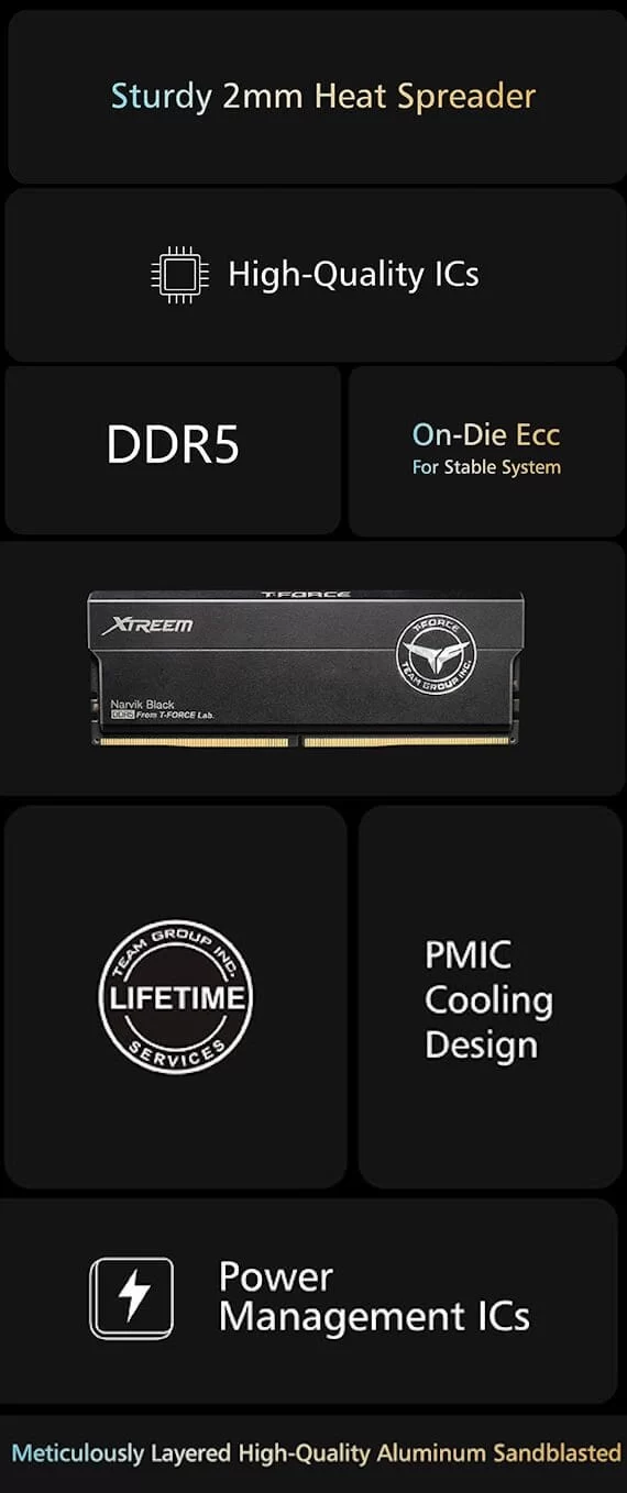 TEAMGROUP T Force Xtreem DDR5 Black page mobile 7