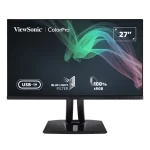 ViewSonic VP2756-2K Monitor - 27 inch, 2K QHD (2560 x 1440) IPS, 60W USB-C, Pantone Validated 100% sRGB, Delta E<2