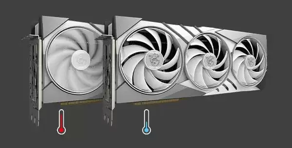 msi 4080 16gb gaming x slim white detail zero frozr
