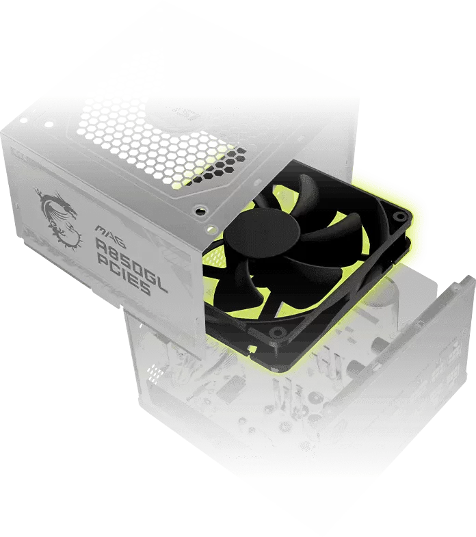 msi a850gl pcie5 dynamic bearing new