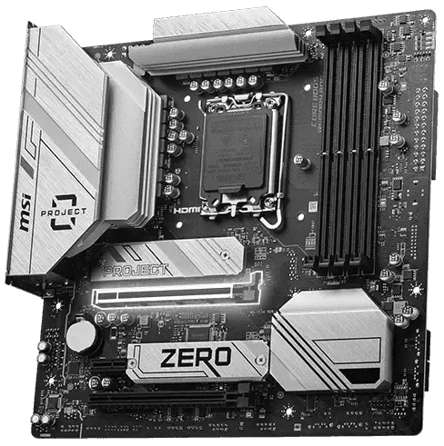 msi b760m project zero gen5 pcie