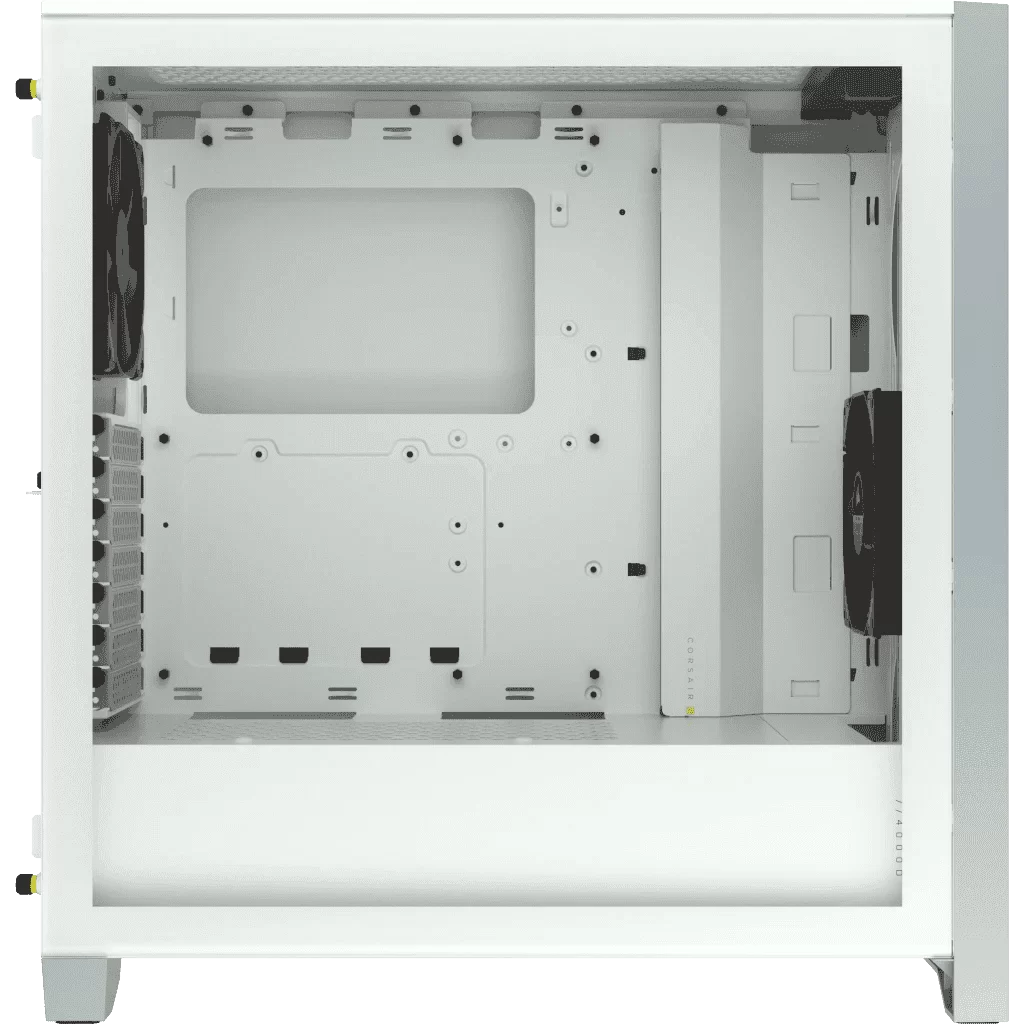 CORSAIR 4000D RGB Airflow White ATX Mid-Tower PC Case - 3x AF120 RGB ELITE Fans, iCUE Lighting Node PRO Controller, Mid Tower ATX 2 CORSAIR 4000D RGB Airflow White ATX Mid-Tower PC Case - 3x AF120 RGB ELITE Fans, iCUE Lighting Node PRO Controller, Mid Tower ATX - Ảnh 2