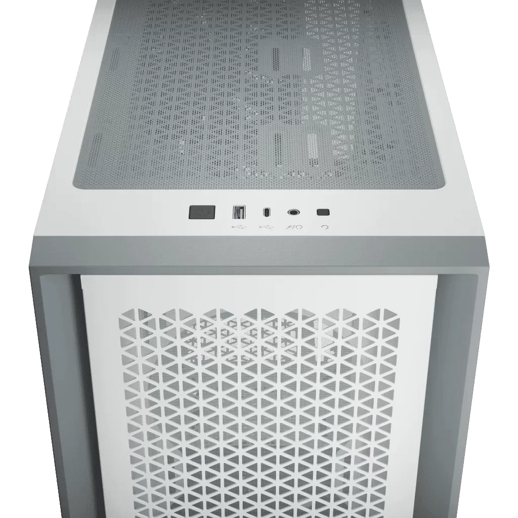 CORSAIR 4000D RGB Airflow White ATX Mid-Tower PC Case - 3x AF120 RGB ELITE Fans, iCUE Lighting Node PRO Controller, Mid Tower ATX 13 CORSAIR 4000D RGB Airflow White ATX Mid-Tower PC Case - 3x AF120 RGB ELITE Fans, iCUE Lighting Node PRO Controller, Mid Tower ATX - Ảnh 13