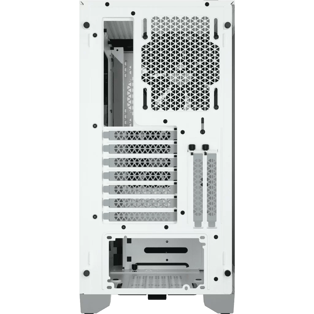 CORSAIR 4000D RGB Airflow White ATX Mid-Tower PC Case - 3x AF120 RGB ELITE Fans, iCUE Lighting Node PRO Controller, Mid Tower ATX 12 CORSAIR 4000D RGB Airflow White ATX Mid-Tower PC Case - 3x AF120 RGB ELITE Fans, iCUE Lighting Node PRO Controller, Mid Tower ATX - Ảnh 12