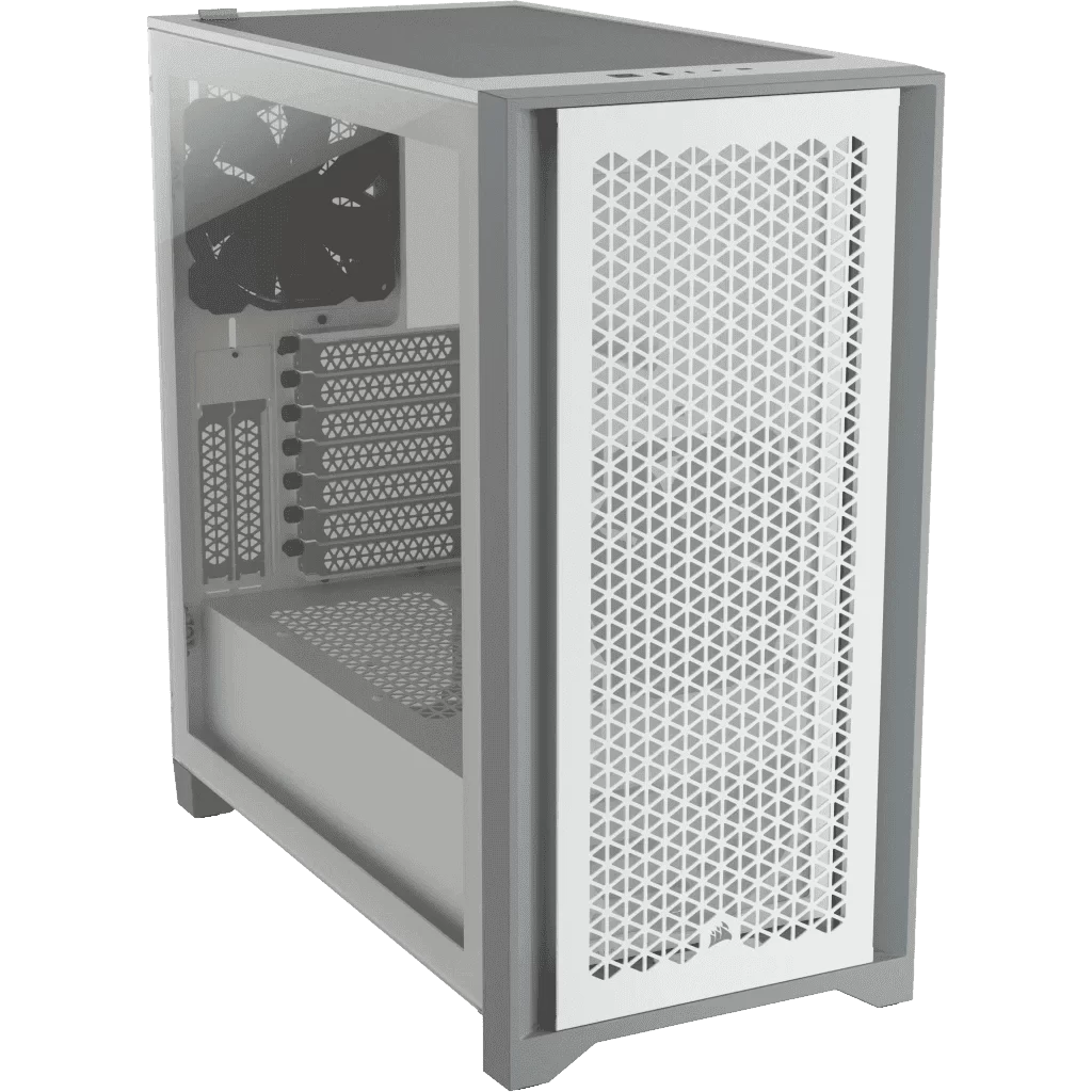 CORSAIR 4000D RGB Airflow White ATX Mid-Tower PC Case - 3x AF120 RGB ELITE Fans, iCUE Lighting Node PRO Controller, Mid Tower ATX 11 CORSAIR 4000D RGB Airflow White ATX Mid-Tower PC Case - 3x AF120 RGB ELITE Fans, iCUE Lighting Node PRO Controller, Mid Tower ATX - Ảnh 11