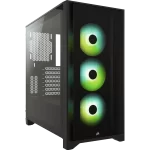 CORSAIR iCUE 4000X RGB Black ATX Mid-Tower PC Case - 3x SP120 RGB ELITE Fans, iCUE Lighting Node Core Controller, Mid Tower ATX