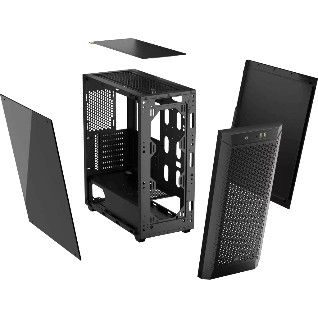 CORSAIR 480T Airflow Black, Tempered Glass, Mid Tower ATX PC Case 11 CORSAIR 480T Airflow Black, Tempered Glass, Mid Tower ATX PC Case - Ảnh 11
