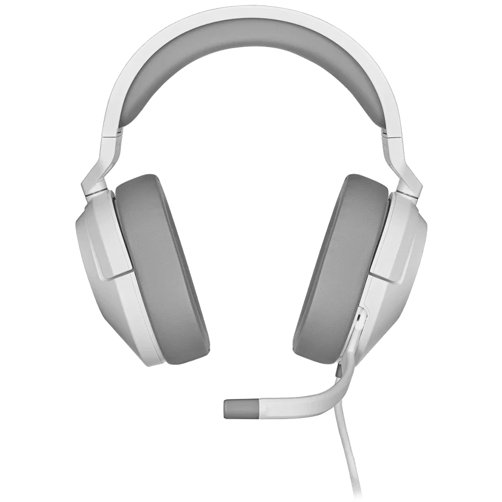CORSAIR HS55 SURROUND Wired Gaming Headset - White (AP) 3 CORSAIR HS55 SURROUND Wired Gaming Headset - White (AP) - Ảnh 3