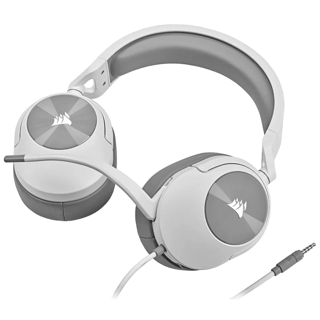 CORSAIR HS55 SURROUND Wired Gaming Headset - White (AP) 4 CORSAIR HS55 SURROUND Wired Gaming Headset - White (AP) - Ảnh 4
