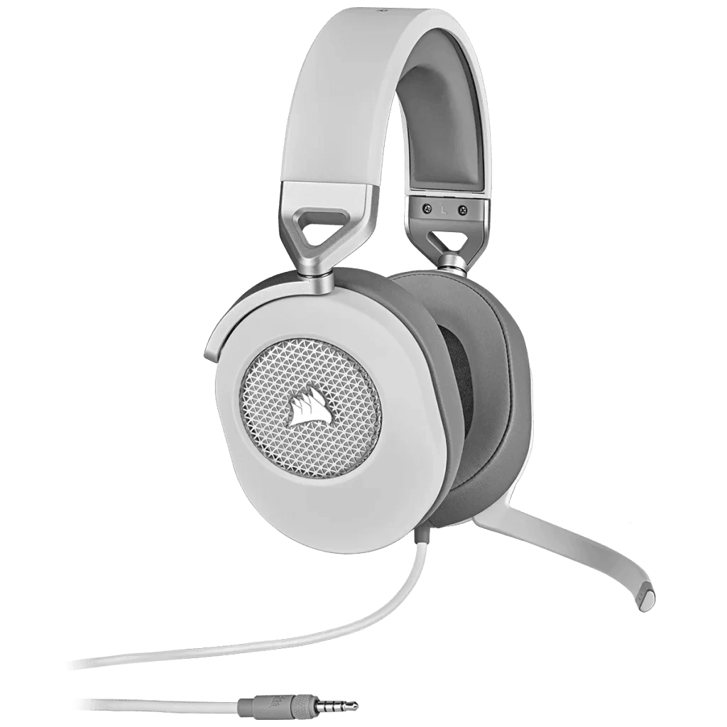 CORSAIR HS65 SURROUND Wired Gaming Headset - White (AP) 1 CORSAIR HS65 SURROUND Wired Gaming Headset - White (AP)