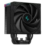 DEEPCOOL AK500S DIGITAL Black CPU Air Cooler - Single Tower, Real-Time CPU Status Screen, 5 Offset Copper Heat Pipes, All Black Design