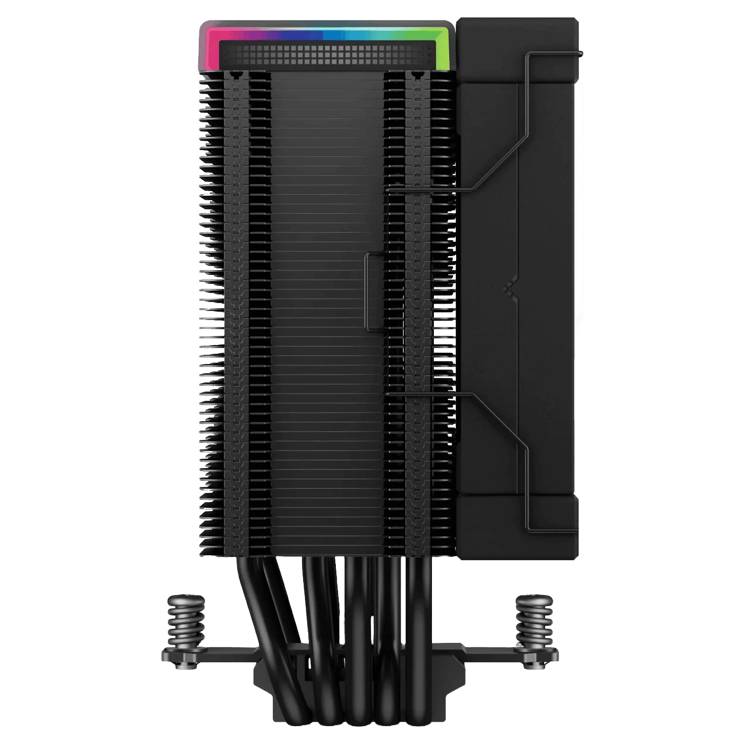 DEEPCOOL AK500S DIGITAL Black CPU Air Cooler - Single Tower, Real-Time CPU Status Screen, 5 Offset Copper Heat Pipes, All Black Design 11 DEEPCOOL AK500S DIGITAL Black CPU Air Cooler - Single Tower, Real-Time CPU Status Screen, 5 Offset Copper Heat Pipes, All Black Design - Ảnh 11