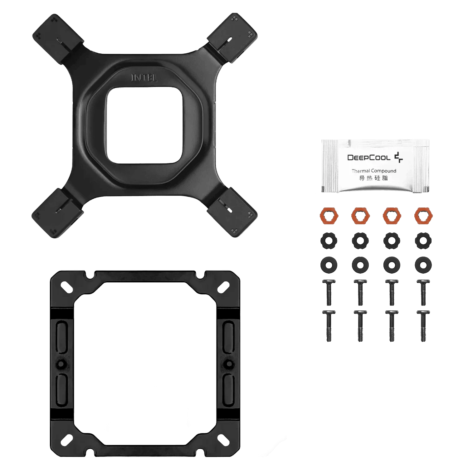 DEEPCOOL AK500S DIGITAL Black CPU Air Cooler - Single Tower, Real-Time CPU Status Screen, 5 Offset Copper Heat Pipes, All Black Design 4 DEEPCOOL AK500S DIGITAL Black CPU Air Cooler - Single Tower, Real-Time CPU Status Screen, 5 Offset Copper Heat Pipes, All Black Design - Ảnh 4