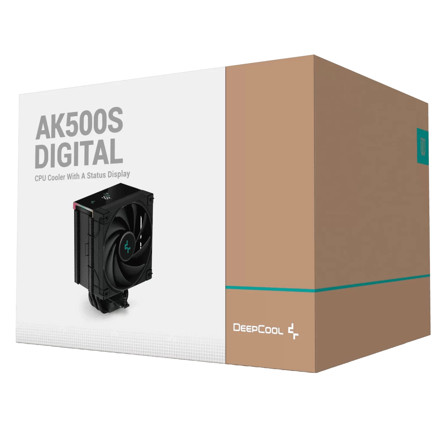 DEEPCOOL AK500S DIGITAL Black CPU Air Cooler - Single Tower, Real-Time CPU Status Screen, 5 Offset Copper Heat Pipes, All Black Design 5 DEEPCOOL AK500S DIGITAL Black CPU Air Cooler - Single Tower, Real-Time CPU Status Screen, 5 Offset Copper Heat Pipes, All Black Design - Ảnh 5