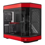 Hyte Y60 Black Red Dual Chamber Modern Aesthetic Case - Black/Red, Mid-Tower ATX size