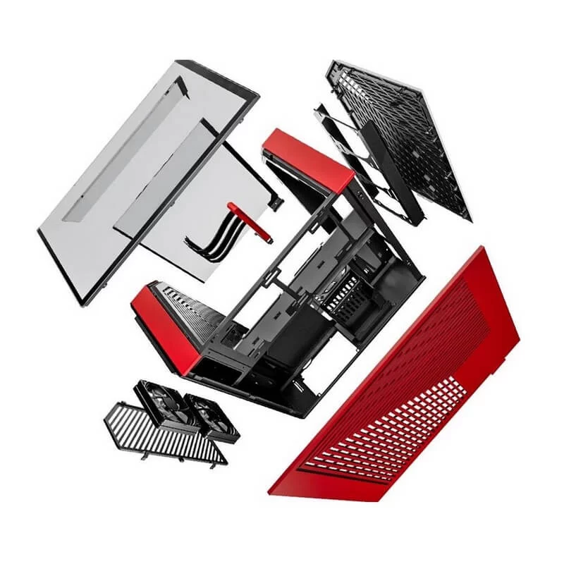 Hyte Y60 Black Red Dual Chamber Modern Aesthetic Case - Black/Red, Mid-Tower ATX size 6 Hyte Y60 Black Red Dual Chamber Modern Aesthetic Case - Black/Red, Mid-Tower ATX size - Ảnh 6