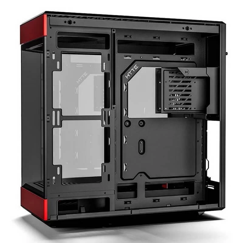Hyte Y60 Black Red Dual Chamber Modern Aesthetic Case - Black/Red, Mid-Tower ATX size 9 Hyte Y60 Black Red Dual Chamber Modern Aesthetic Case - Black/Red, Mid-Tower ATX size - Ảnh 9